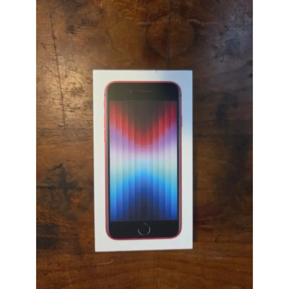 Apple iPhone SE (3rd Gen 2022) 128GB (PRODUCT)RED Unlocked CIB (Complete in Box)